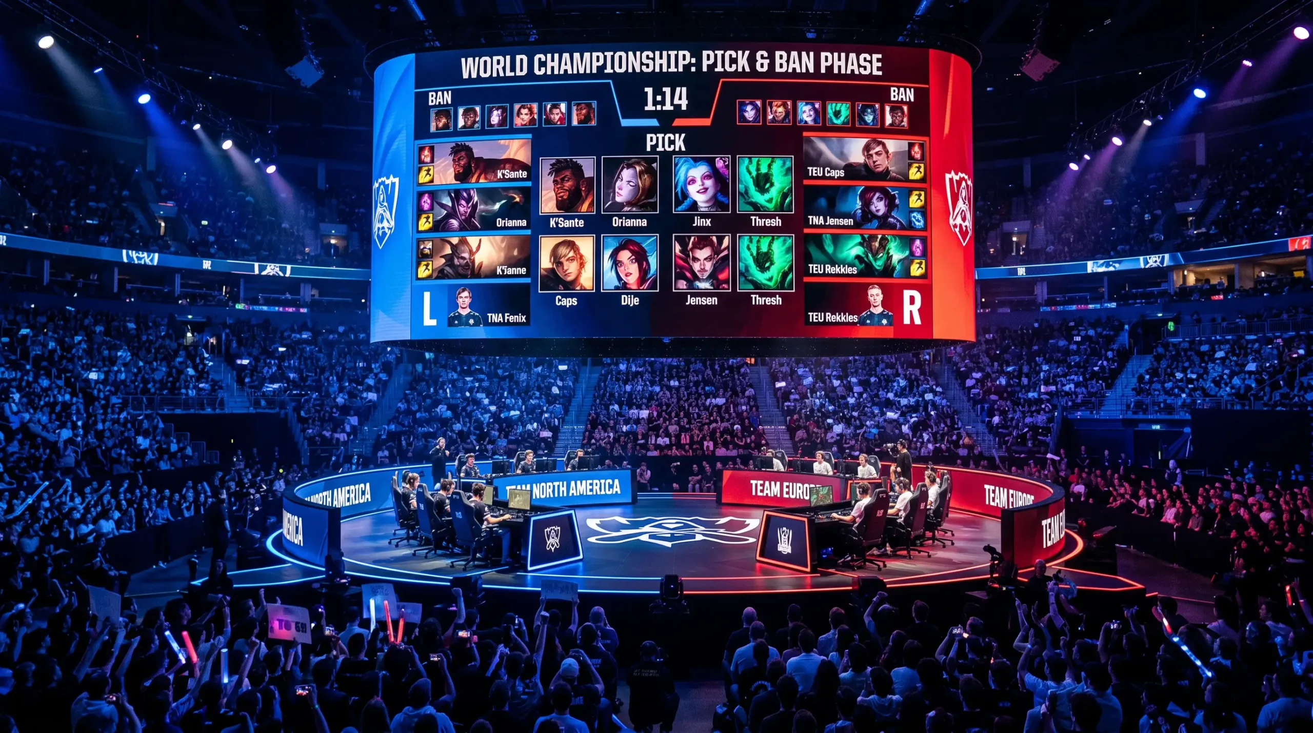 Escenario del MSI 2025 en Vancouver con equipos preparándose para una serie Fearless