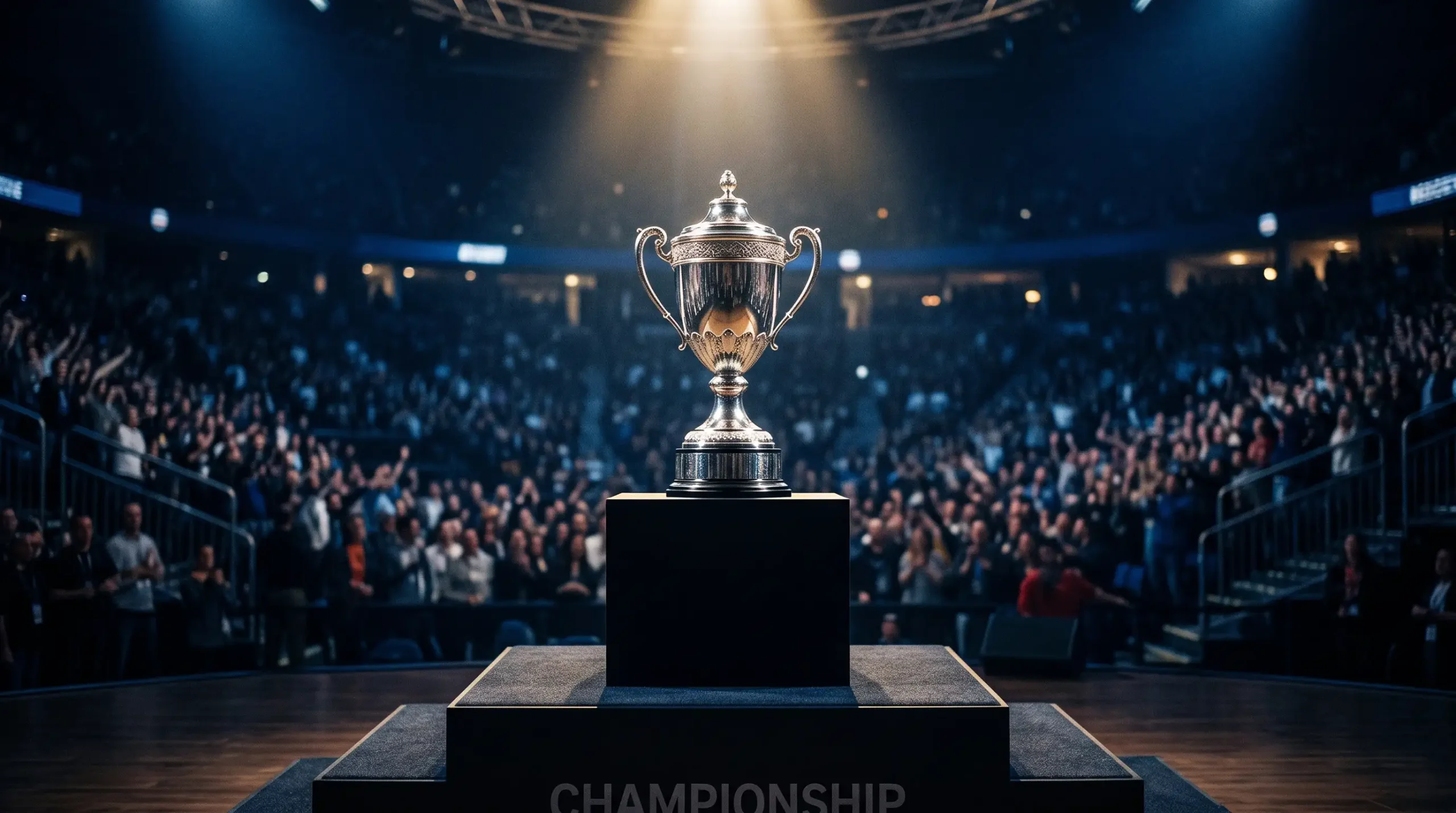 Trofeo Summoner's Cup junto a cifras del prize pool del Mundial de League of Legends